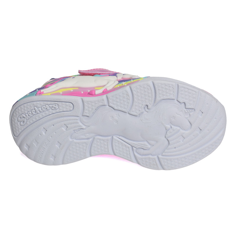 UNICORN CHASER BB Rose Multicolore, Baskets running Skechers
