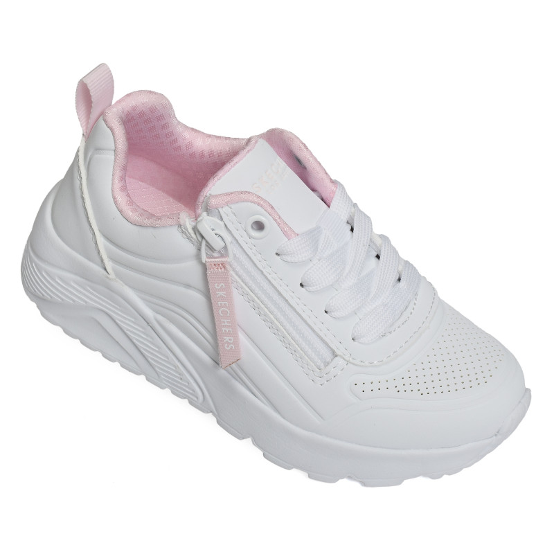 UNO LITE EASY ZIP Blanc, Sneakers basses Skechers