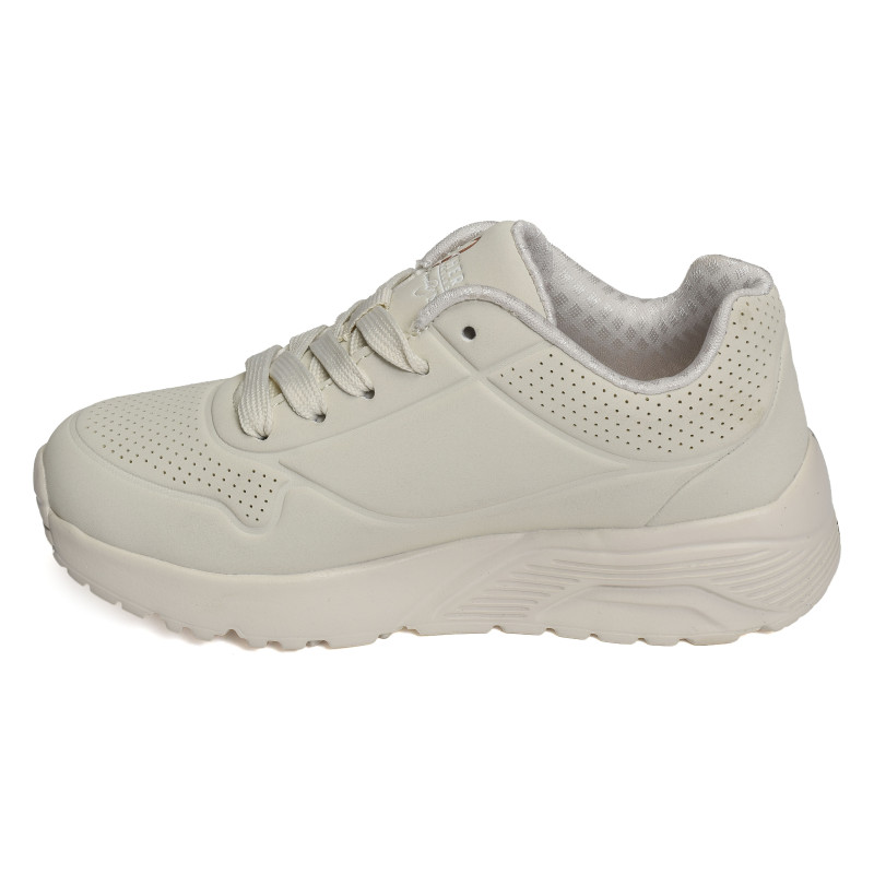 UNO LITE METALLIC LOVE Beige Argent, Sneakers basses Skechers