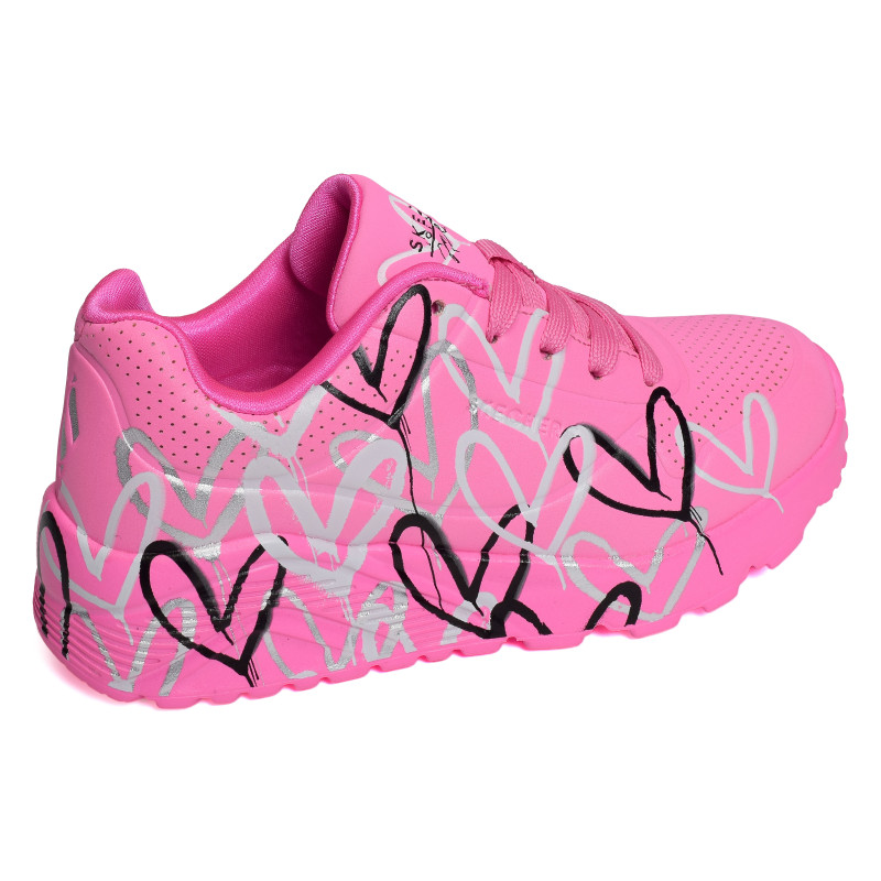 UNO LITE METALLIC LOVE Rose Fluo, Sneakers basses Skechers