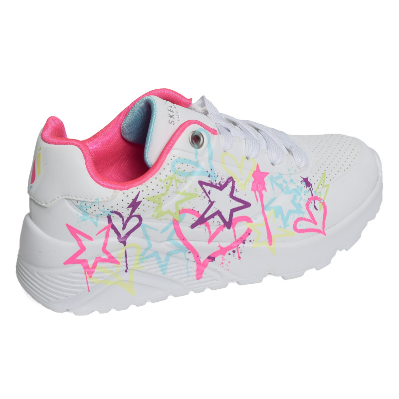 UNO LITE MY DRIP Blanc, Sneakers basses Skechers