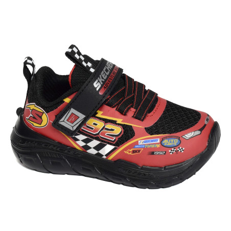 SKECH TRACKS Noir Rouge, Baskets running Skechers