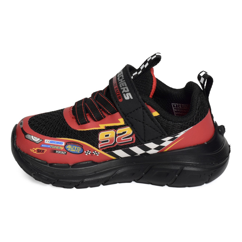 SKECH TRACKS Noir Rouge, Baskets running Skechers
