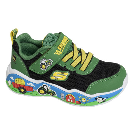 PLAY SCENE Vert Noir, Sneakers basses Skechers