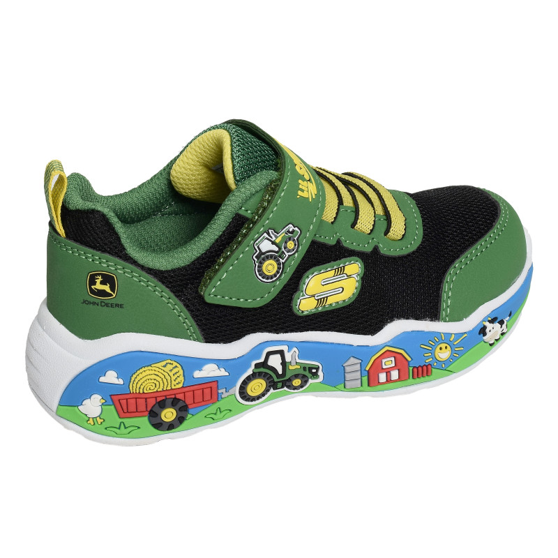 PLAY SCENE Vert Noir, Sneakers basses Skechers