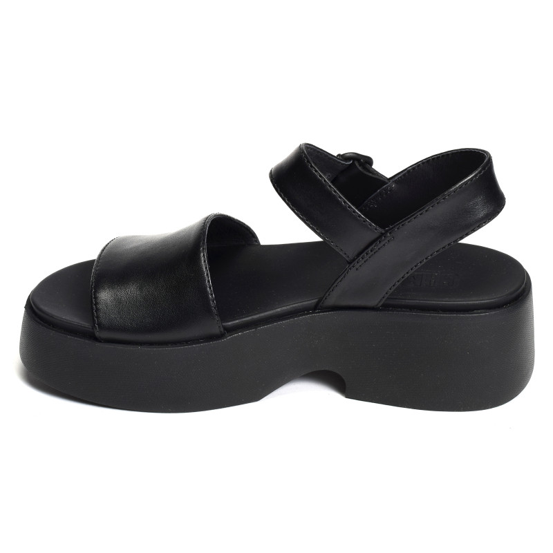 TASHA K201659 Noir, Nu-Pieds à plateforme Camper