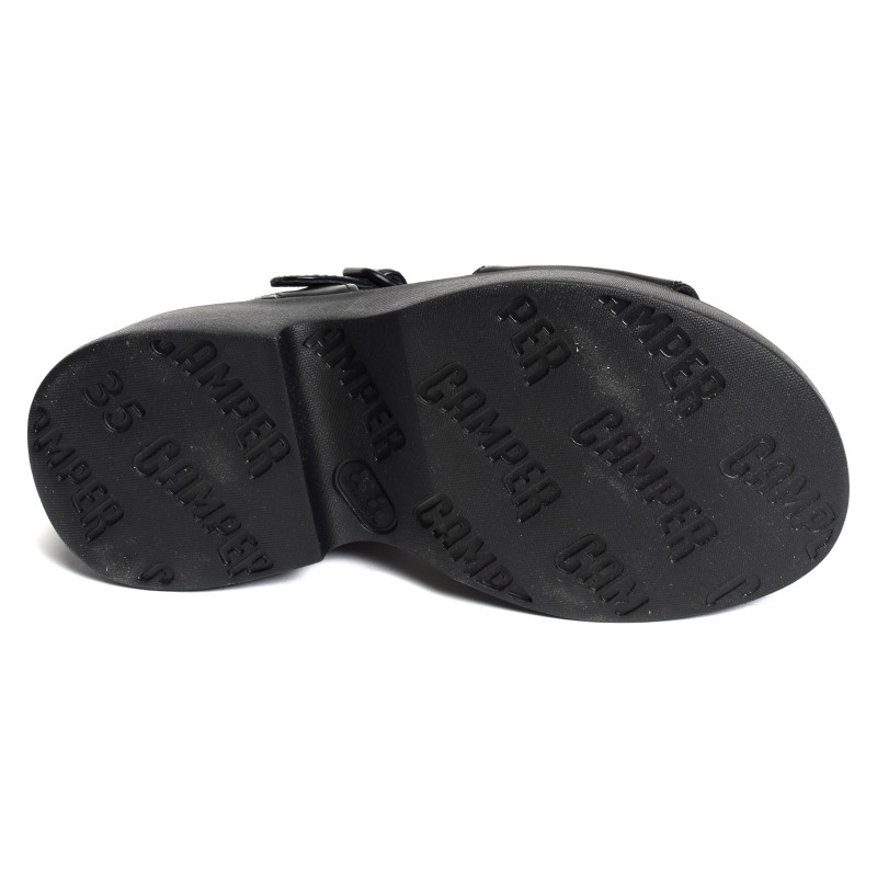 TASHA K201659 Noir, Nu-Pieds à plateforme Camper