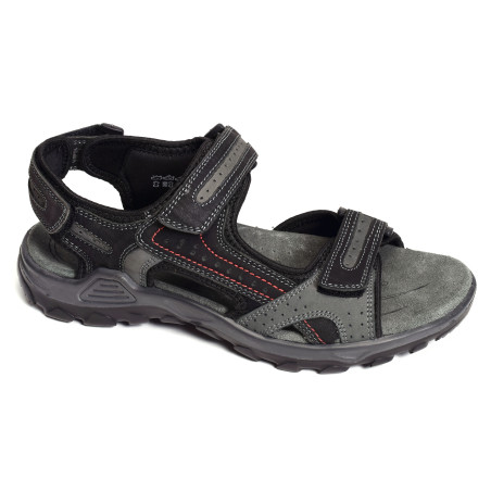 5945 Noir Gris, Sandales plates & Nu-Pieds Rohde