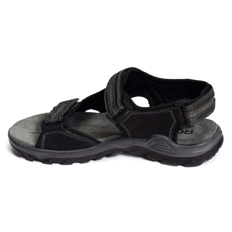 5945 Noir Gris, Sandales plates & Nu-Pieds Rohde