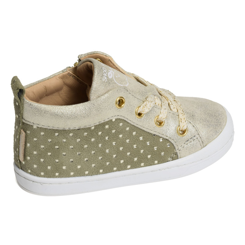 KIKKO BASE Vert Or, Chaussures à Lacets Shoopom