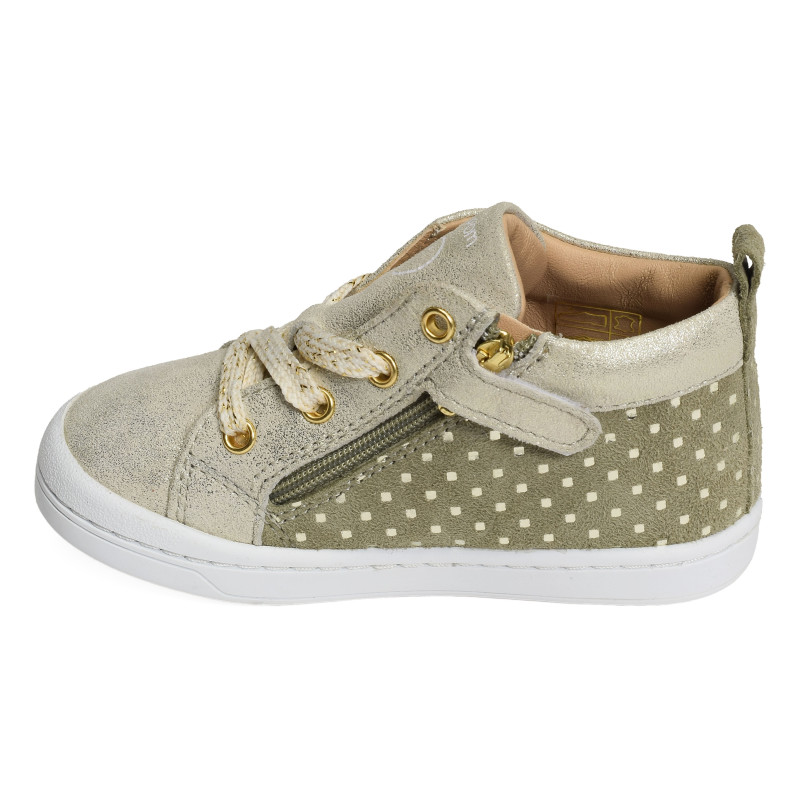 KIKKO BASE Vert Or, Chaussures à Lacets Shoopom