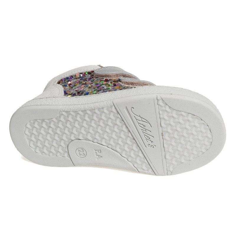 MOUSSE EASY TOP Argent, Chaussures à Scratch Pom d'Api