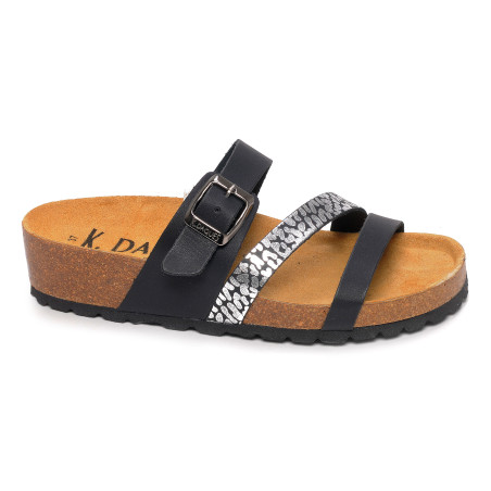 GARBIS Noir, Mules K.Daques