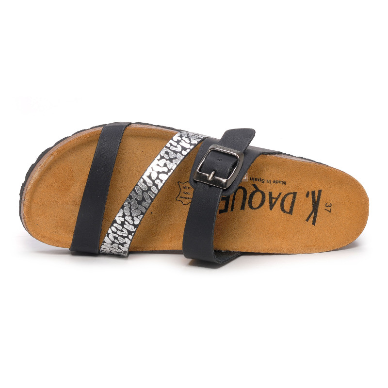 GARBIS Noir, Mules K.Daques