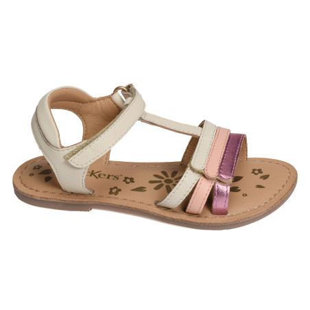 DIAMANTO Blanc Rose, Sandales plates & Nu-Pieds Kickers