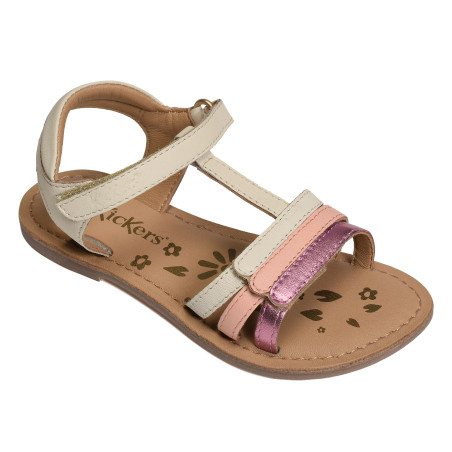 DIAMANTO Blanc Rose, Sandales plates & Nu-Pieds Kickers