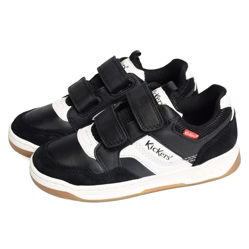 KICKBIKING Noir Blanc, Sneakers basses Kickers