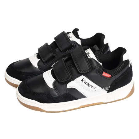 KICKBIKING Noir Blanc, Sneakers basses Kickers