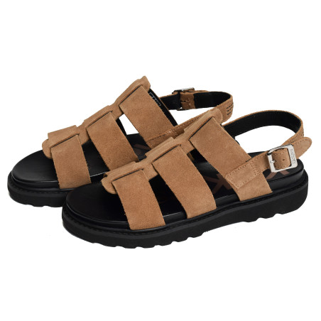 NEOSINEAD Camel, Sandales plates Kickers