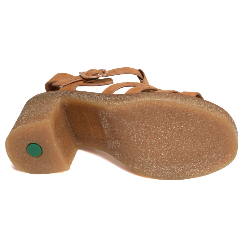 KICK VOLYNE Camel, Nu-Pieds à talon Kickers
