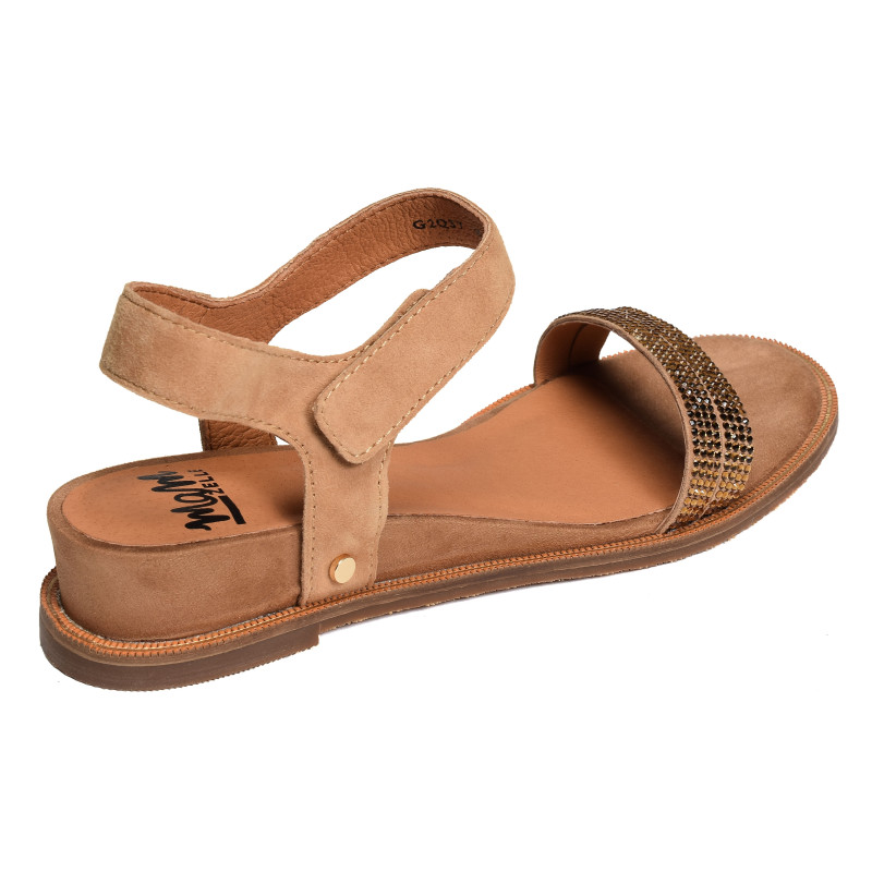 OUVAL Camel, Sandales compensées Mam'zelle
