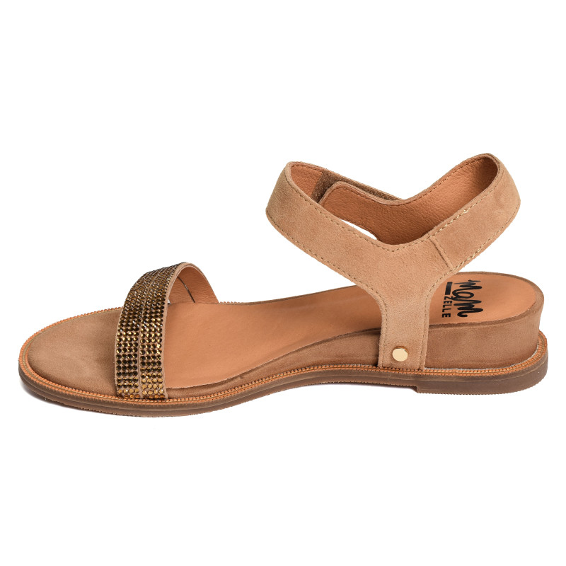 OUVAL Camel, Sandales compensées Mam'zelle