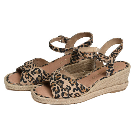 28367 Léopard, Sandales compensées Tamaris