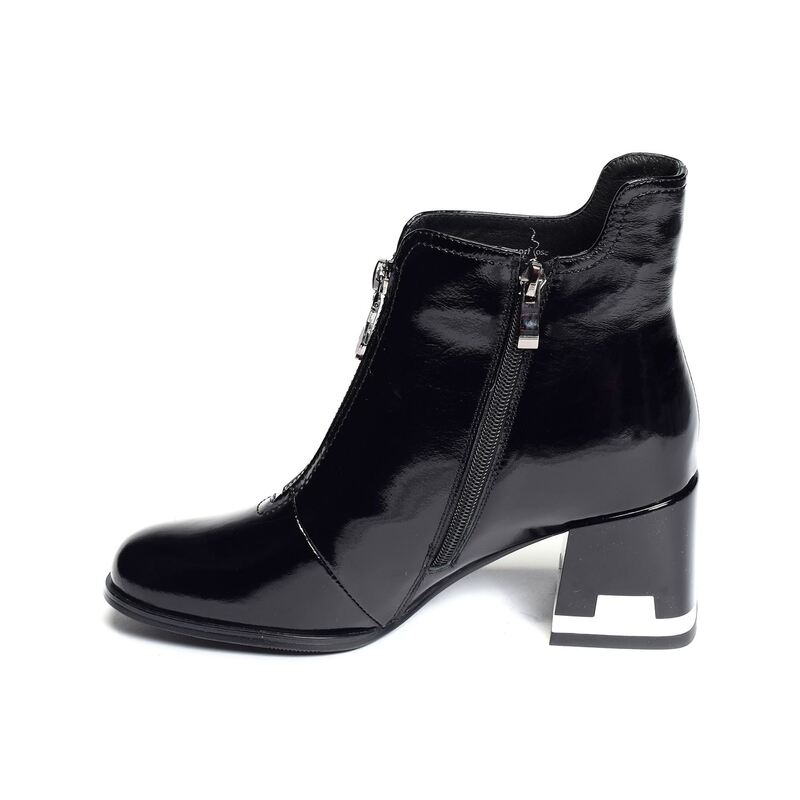 MACAREL Verni Noir, Bottines Metamorf ose
