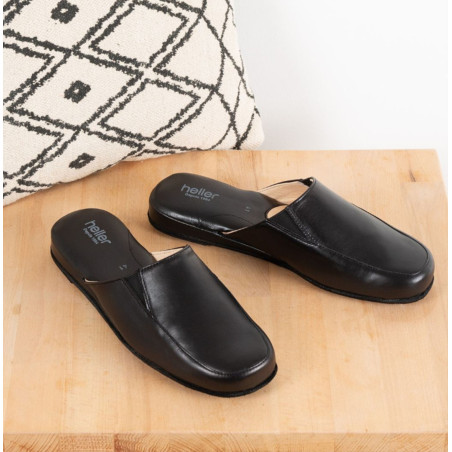 DIMARO Noir, Mules Heller