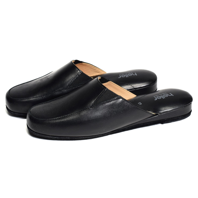 DIMARO Noir, Mules Heller