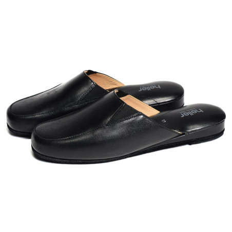 DIMARO Noir, Mules Heller