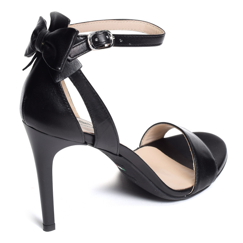10111 Noir Noir, Nu-Pieds à talon NeroGiardini