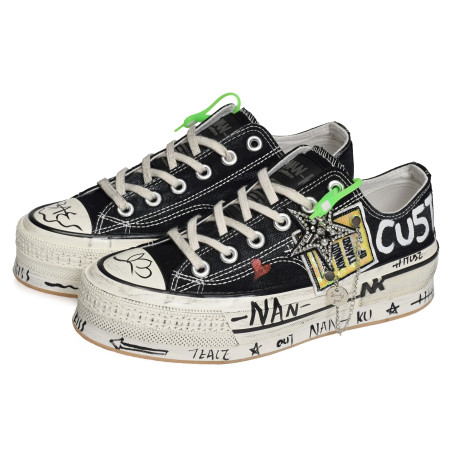 NA 20 Noir, Sneakers basses Nan-Ku