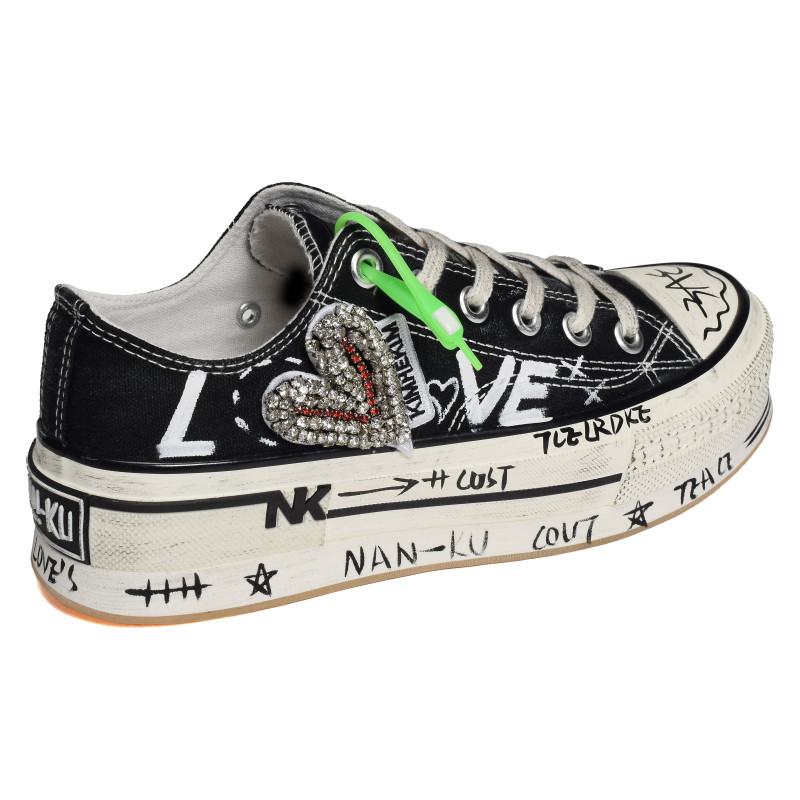 NA 20 Noir, Sneakers basses Nan-Ku