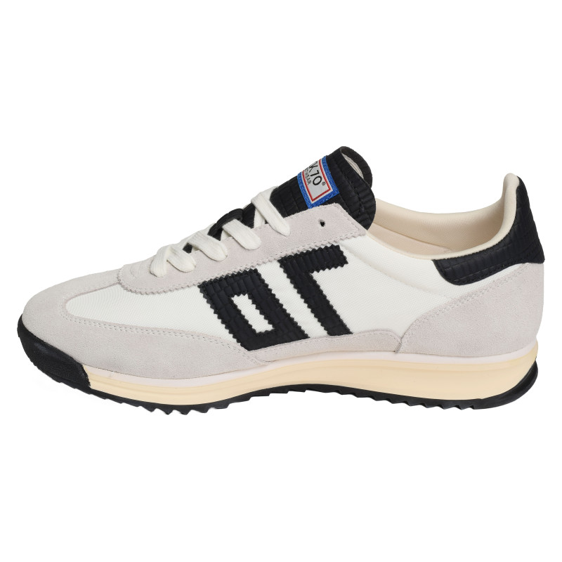 BARKLEY JOGGER MEN Blanc Noir, Baskets running Back 70