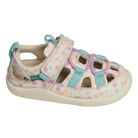 KICK FRONY GIRL Blanc Multicolore, Babies Kickers