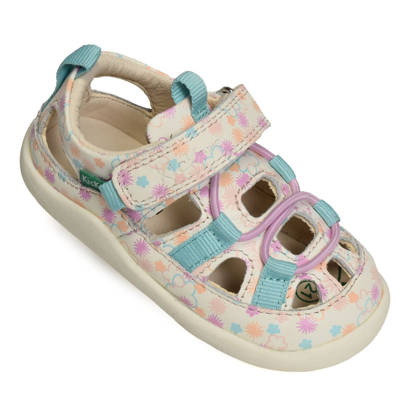 KICK FRONY GIRL Blanc Multicolore, Babies Kickers