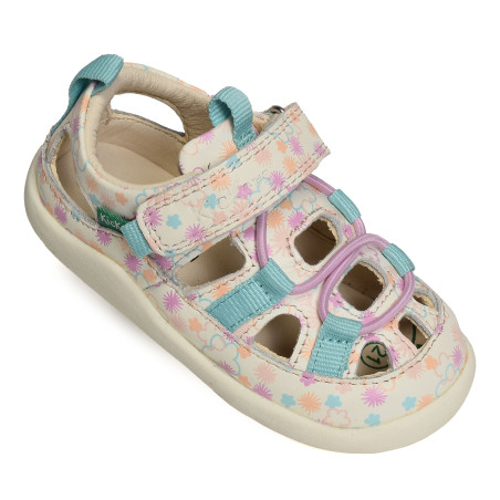 KICK FRONY GIRL Blanc Multicolore, Babies Kickers