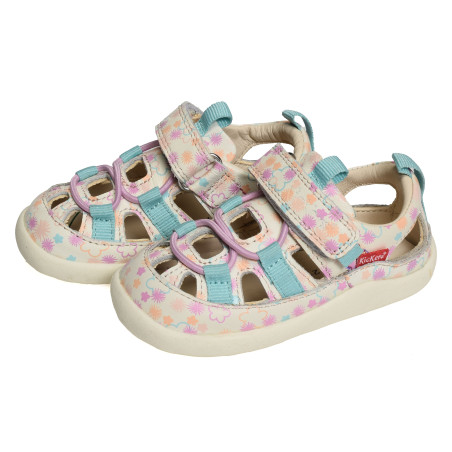 KICK FRONY GIRL Blanc Multicolore, Babies Kickers