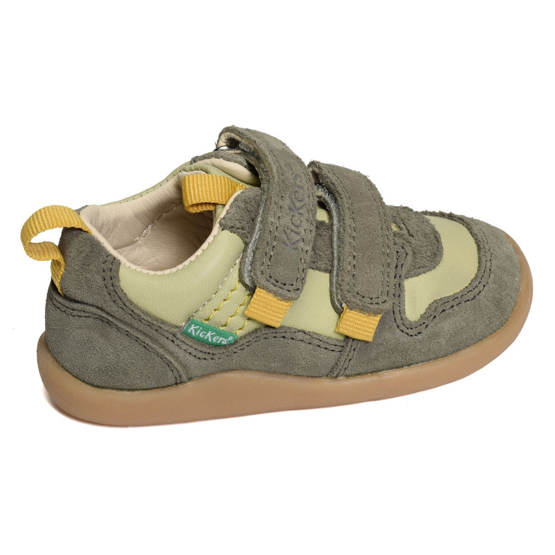 KICK FRAPY BOY Kaki, Chaussures à Scratch Kickers