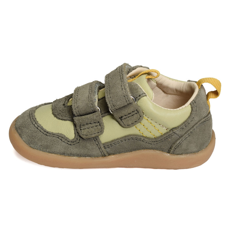 KICK FRAPY BOY Kaki, Chaussures à Scratch Kickers