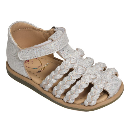 TITY WOWO Argent, Sandales plates & Nu-Pieds Shoopom