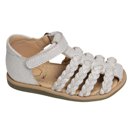TITY WOWO Argent, Sandales plates & Nu-Pieds Shoopom