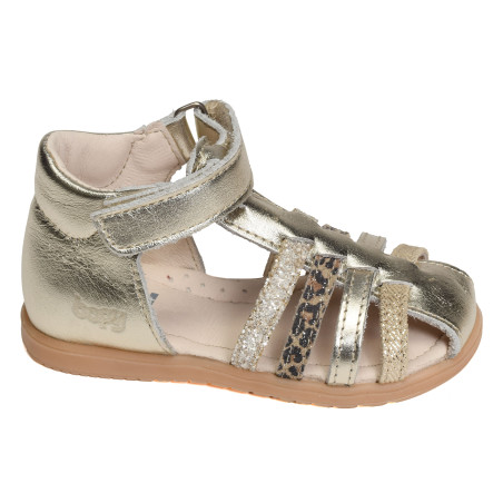 REGULE Or Léopard, Sandales plates & Nu-Pieds Bopy