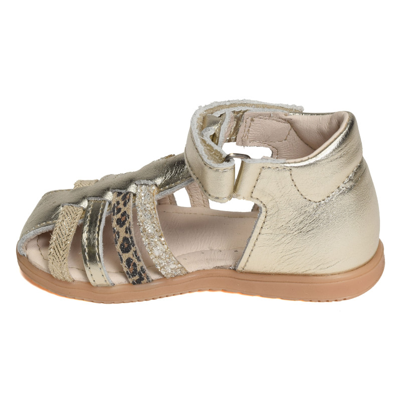REGULE Or Léopard, Sandales plates & Nu-Pieds Bopy