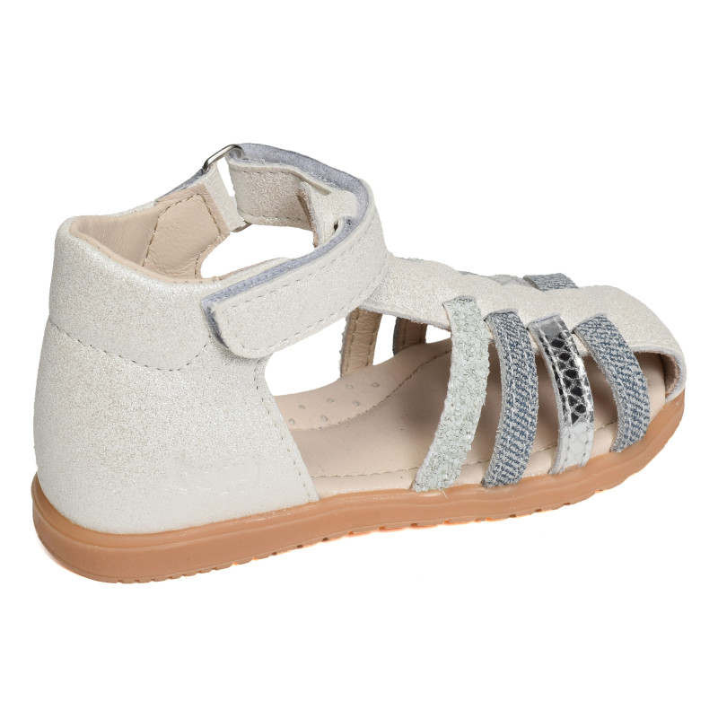 REGULE Blanc Multicolore, Sandales plates & Nu-Pieds Bopy