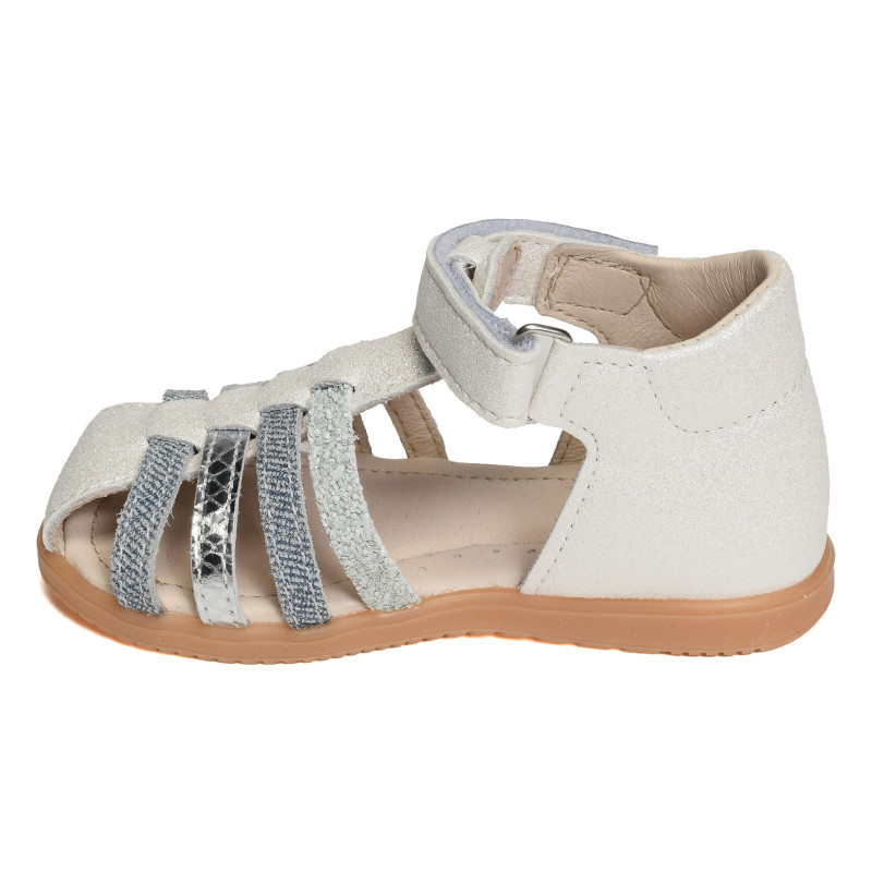 REGULE Blanc Multicolore, Sandales plates & Nu-Pieds Bopy