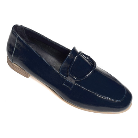 ESPARROS Verni Marine, Mocassins Coco & Abricot