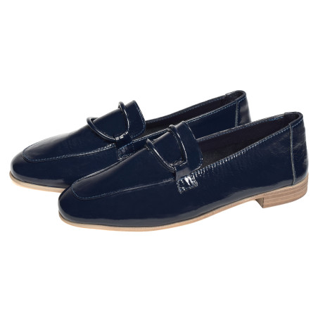 ESPARROS Verni Marine, Mocassins Coco & Abricot
