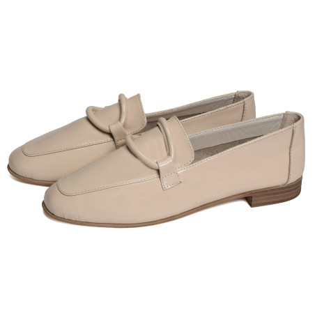 ESPARROS Verni Beige, Mocassins Coco & Abricot